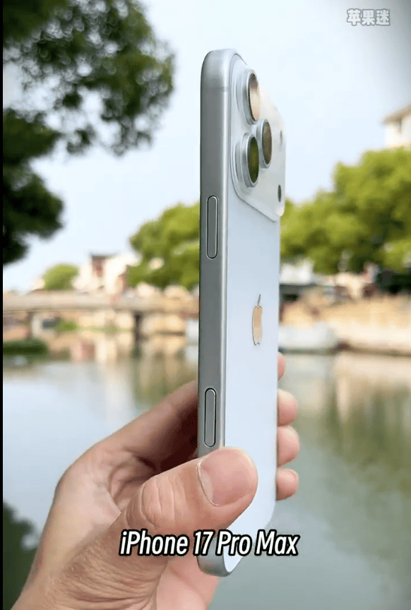 screenshot from X video of iPhone 17 Pro Max