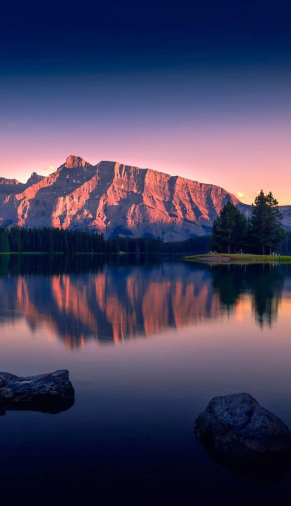 mountain in the sunlight