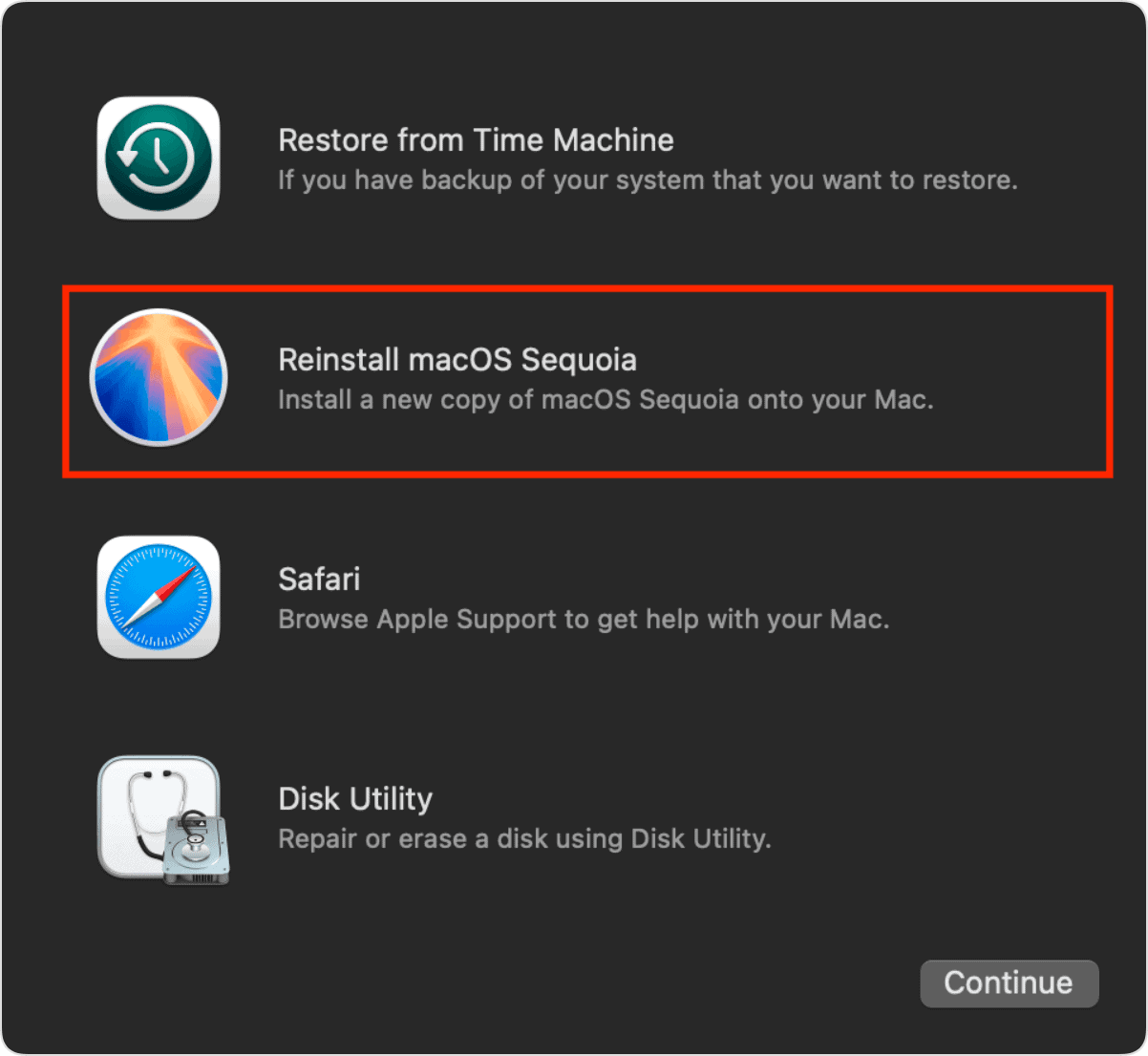 Reinstalar macOS Sequoia