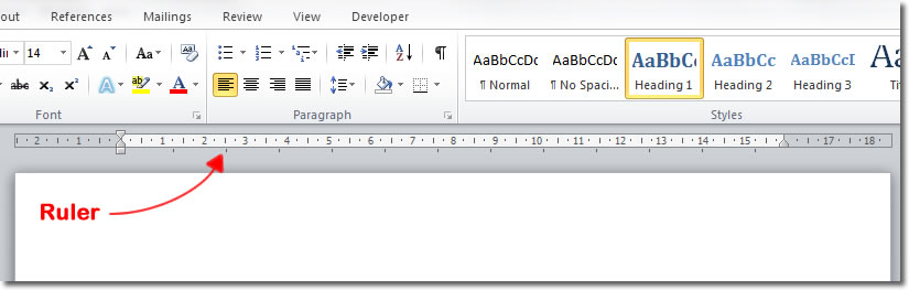 Ruler on Word Mac