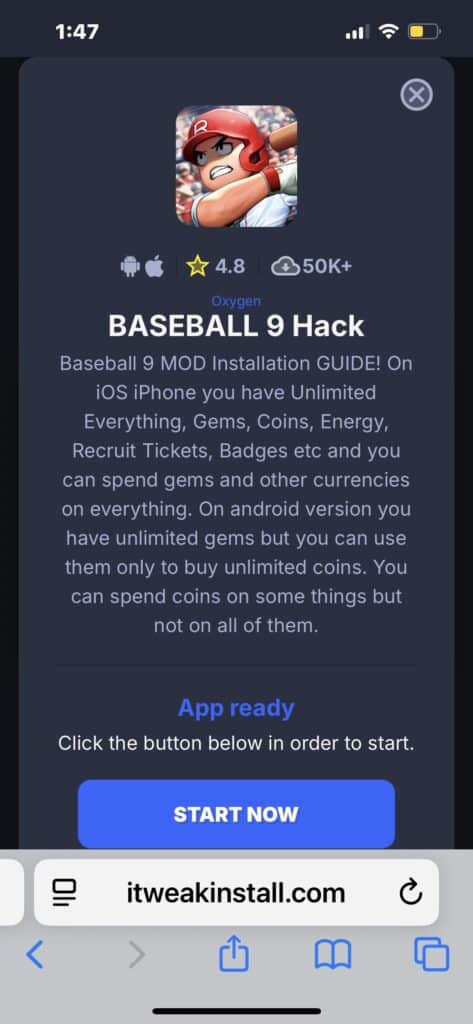How To Get Baseball 9 Mods on iOS