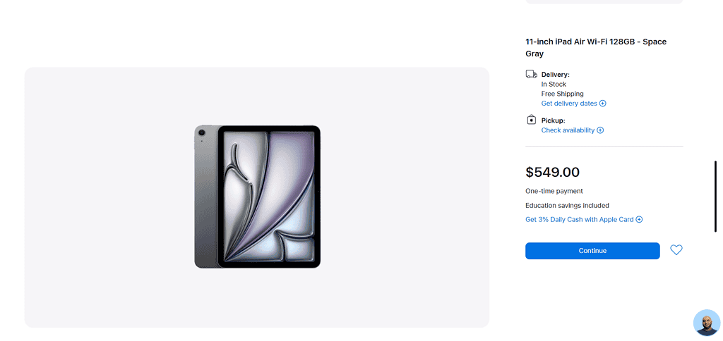 apple education store purchase ipad $50 discount
