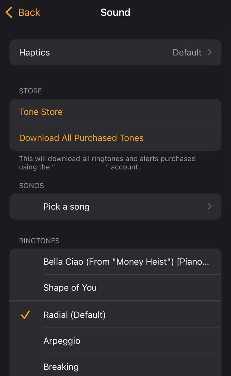 change alarm sound iphone to custom sound