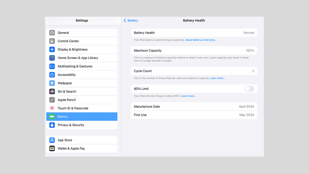 How to Quickly Check Your iPad's Battery Health [All Models]