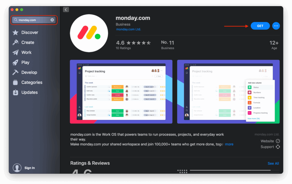 monday project management software for mac
