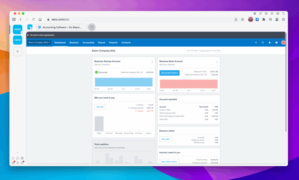 xero for Mac
