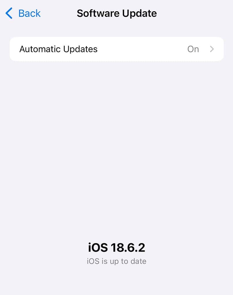 update iOS