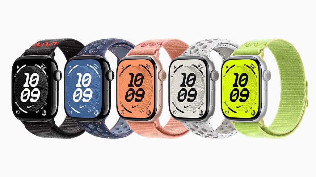 Several Apple Watch Series 11s side-by-side