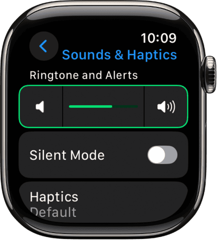 apple watch alert volume