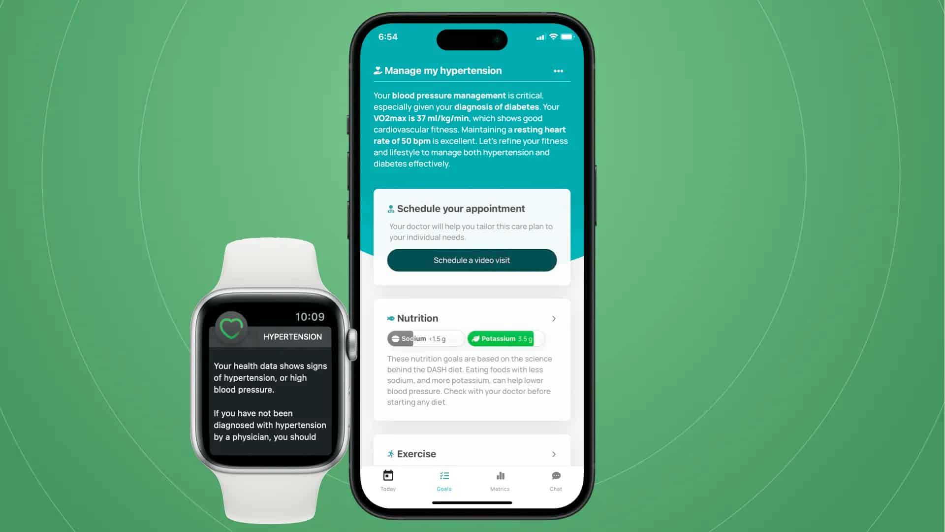 Health sync cuff app apple watch