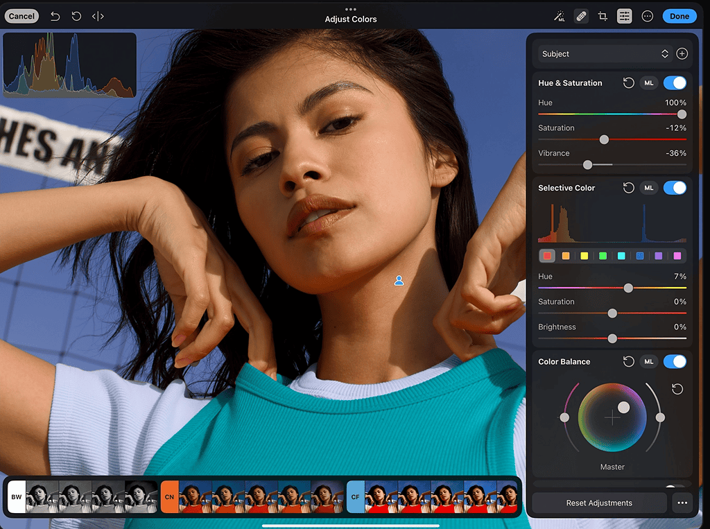 Photomator for iPad