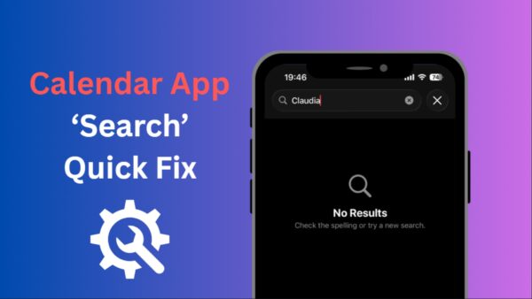 iOS 26 Update Breaks Calendar App Search
