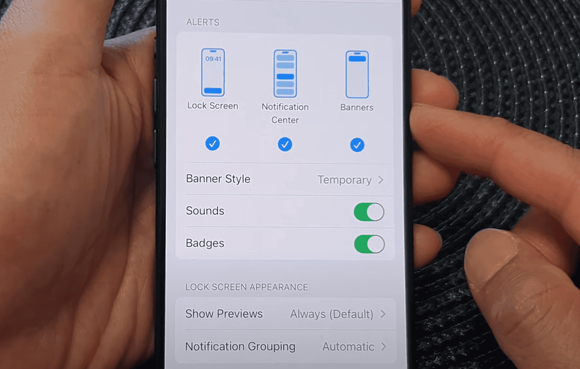 Sounds and Badges iOS 26