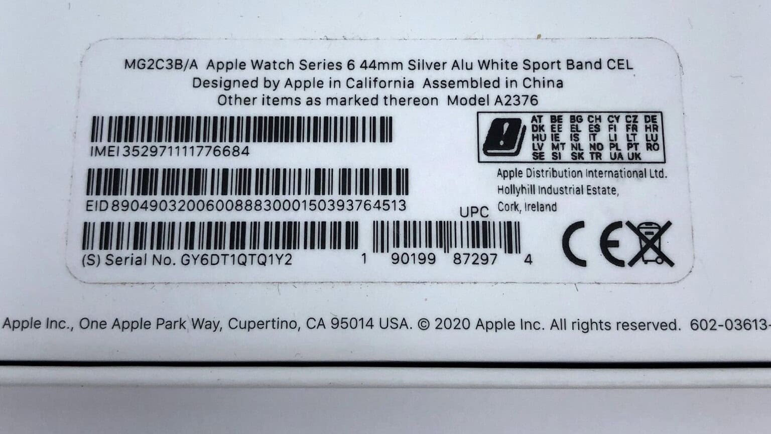 Apple Watch Se Serial Number Example How to Find Apple Watch IMEI and Serial Number
