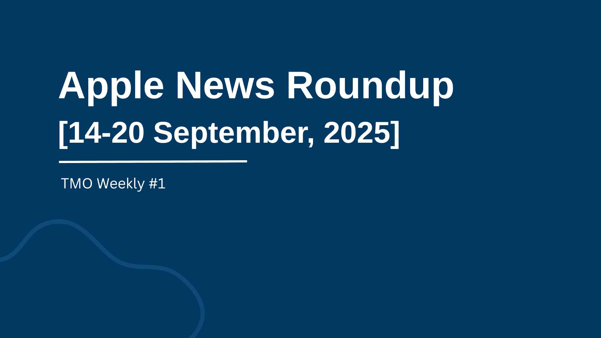 apple weekly news