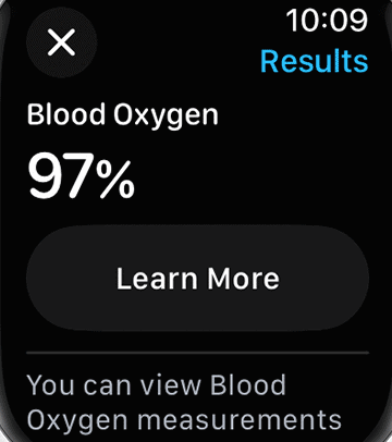 check blood oxygen level on apple watch
