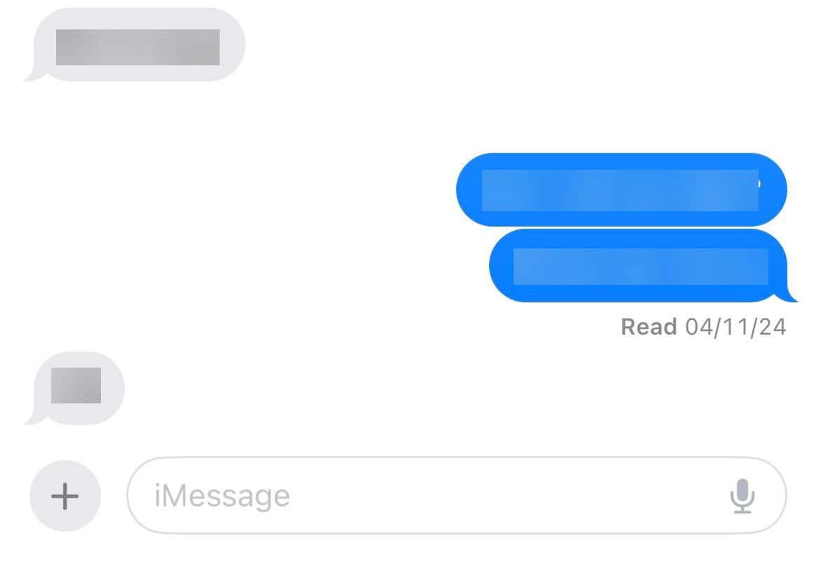 imessage blue bubble