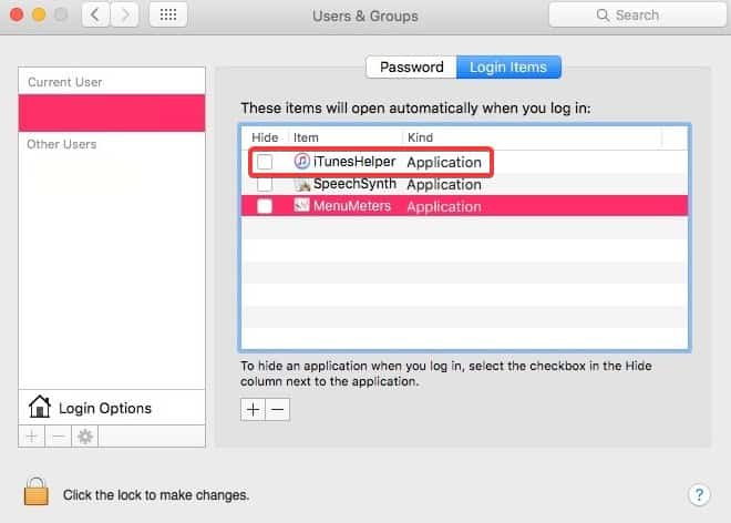 disable itunes helper macos