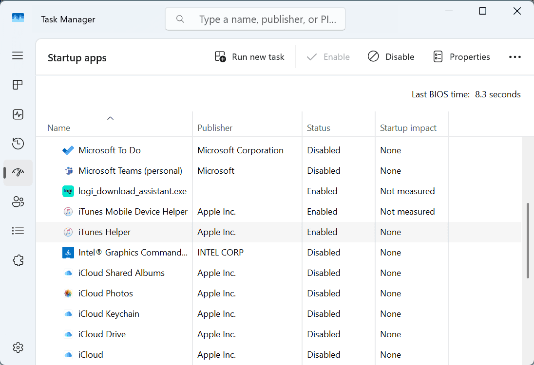 disable itunes helper windows