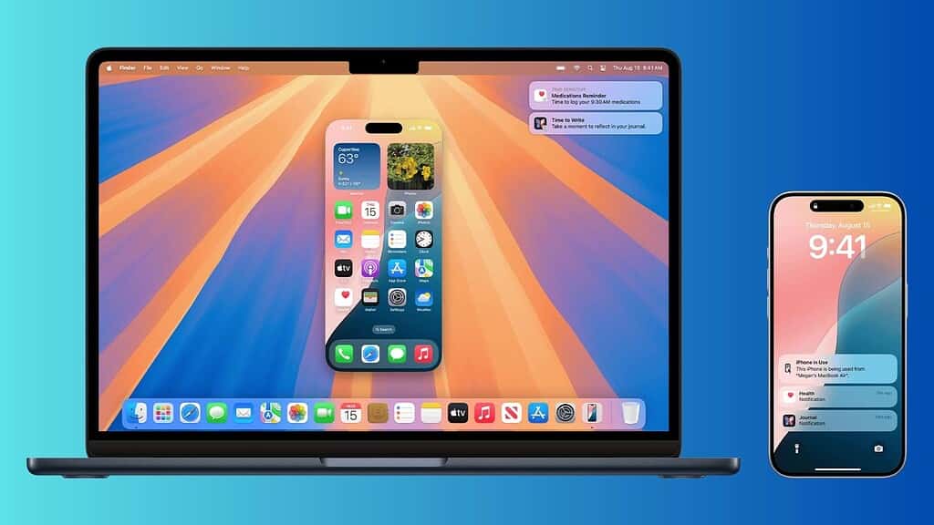 iPhone Mirroring on the Mac