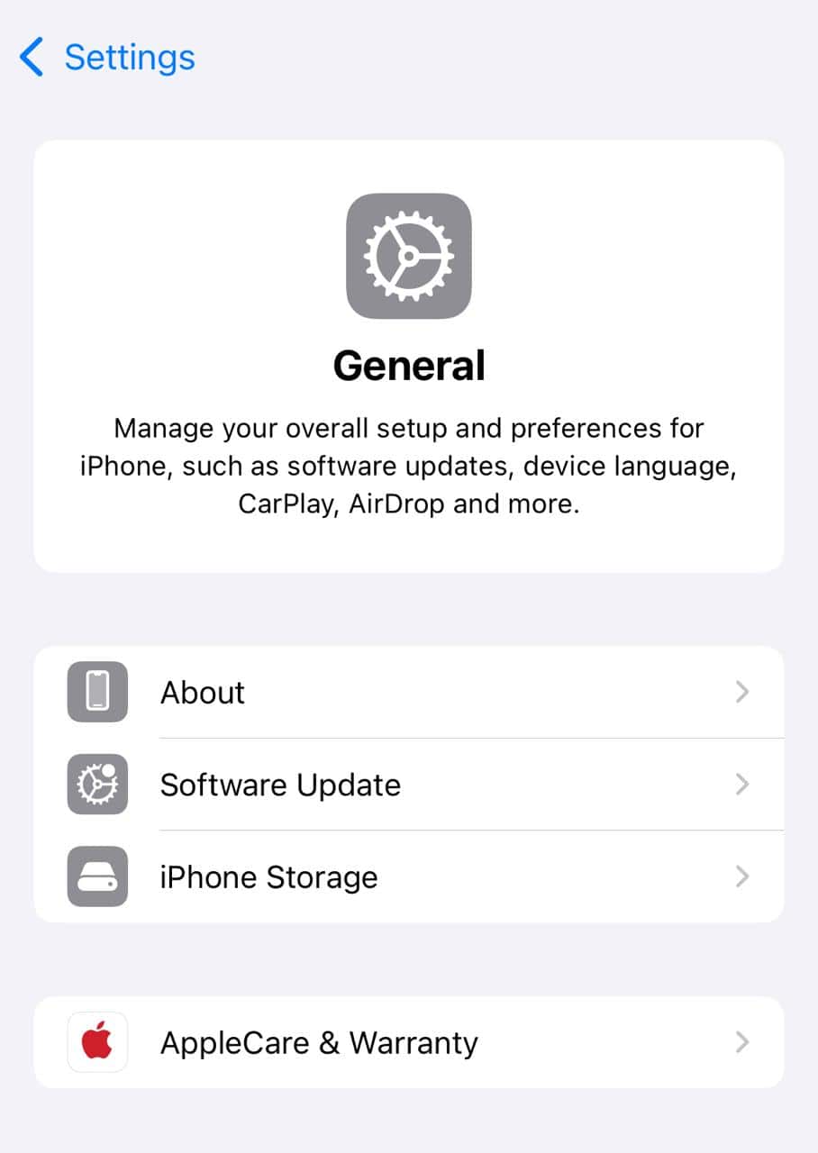 software update iPhone