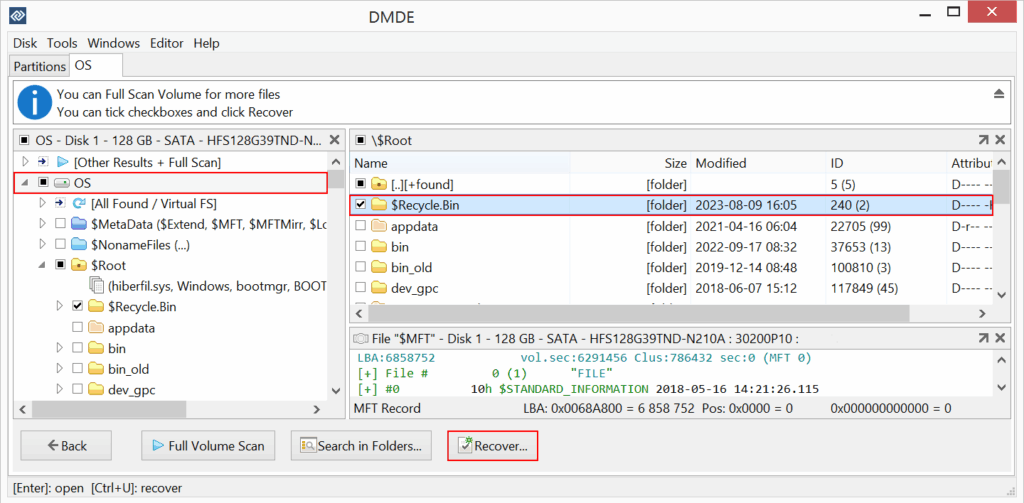 dmde software
