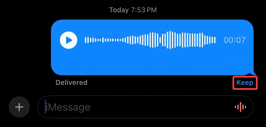 keep voice message