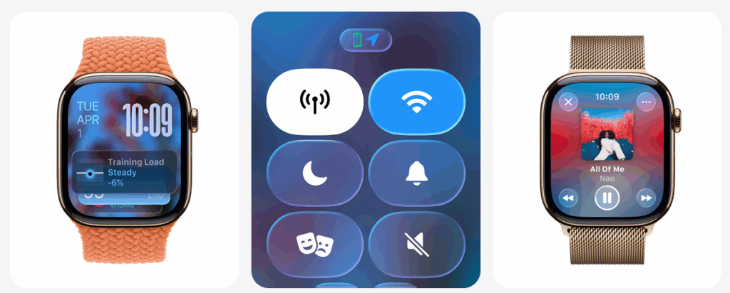 liquid glass watchos 26