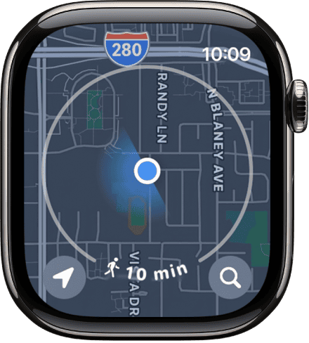 maps on Apple Watch