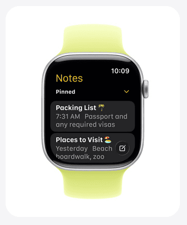 notes watchos 26