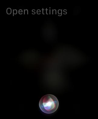 open settings using Siri