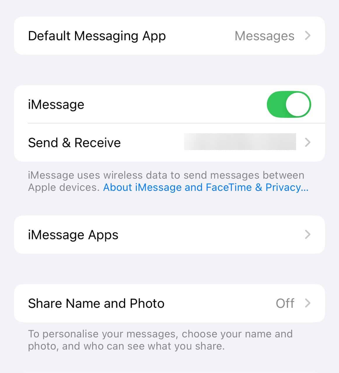 send and receive