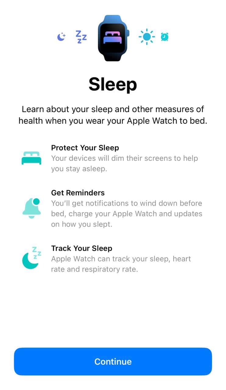 set up sleep