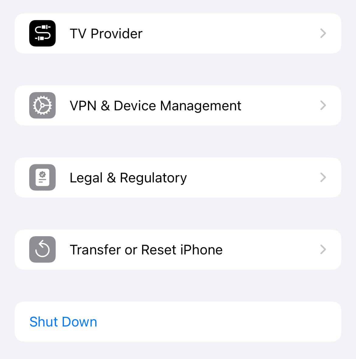 transfer or reset iPhone