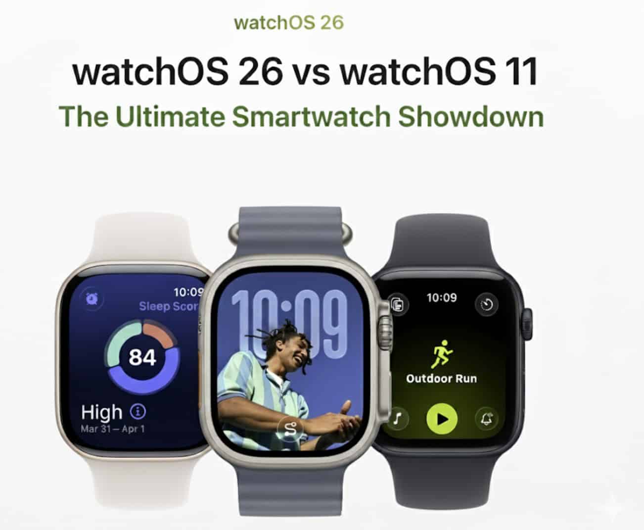 watchOS 26 vs 11 : comparaison ultime