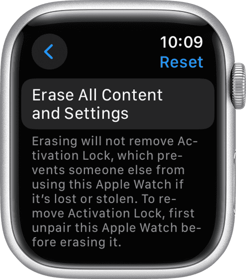 Erase All Content