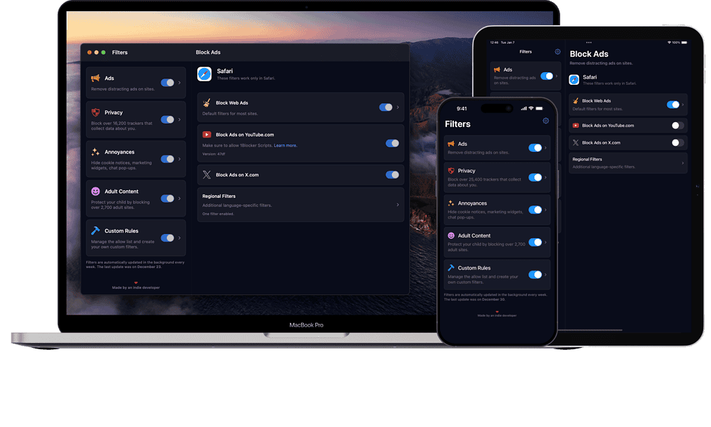 1Block on Mac, iPhone, and iPad