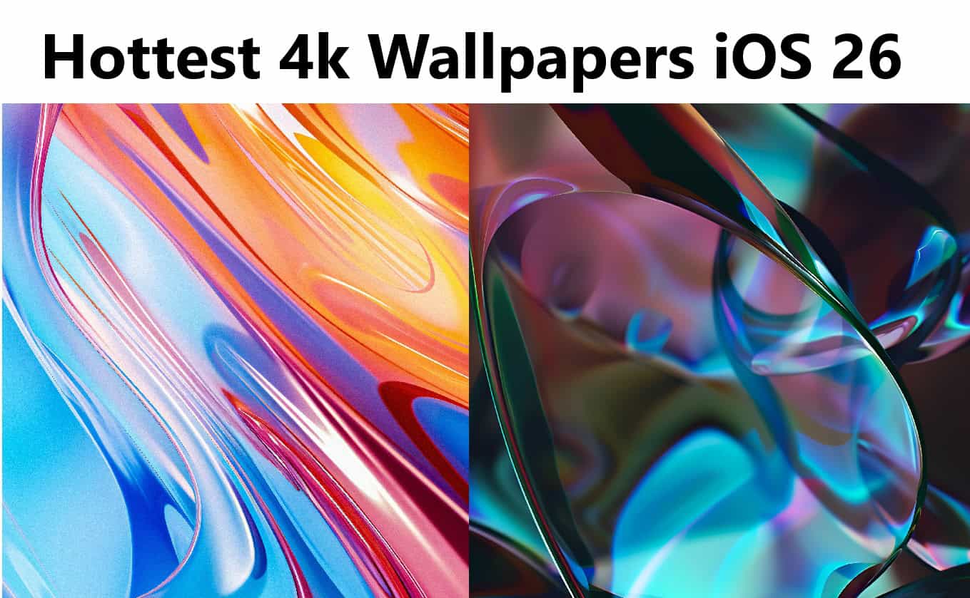10 Hottest Liquid Glass 4K Wallpapers for iOS 26 (Free)