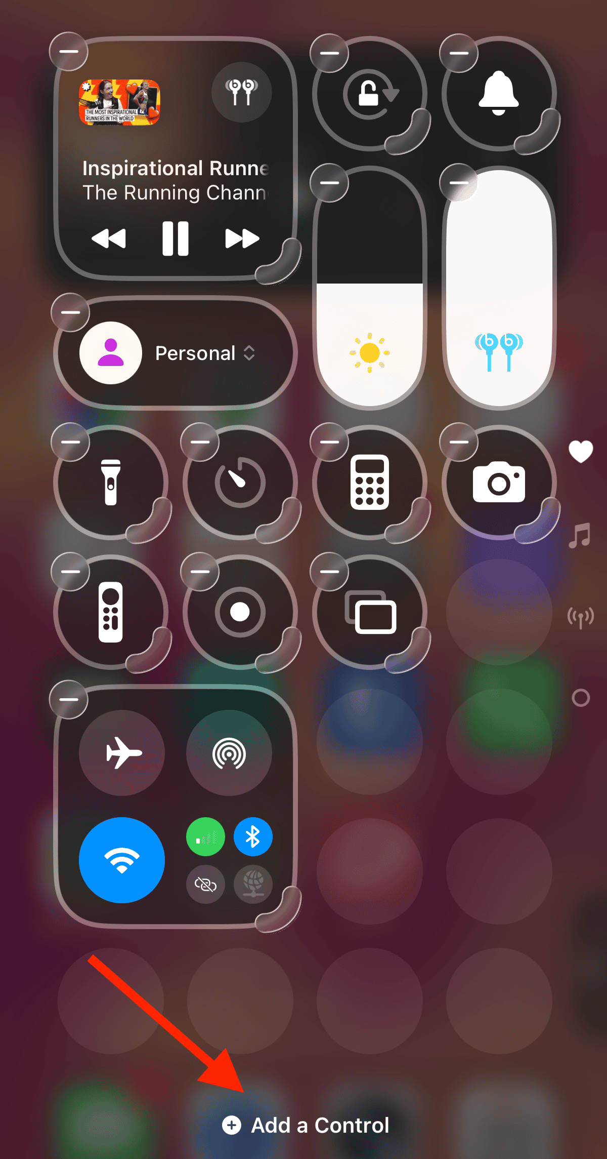 Add New Control to control Center