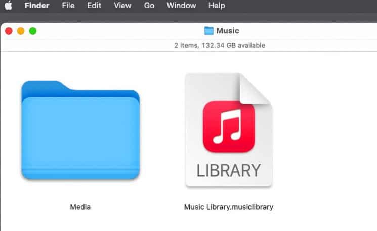 Apple Music Library bestand