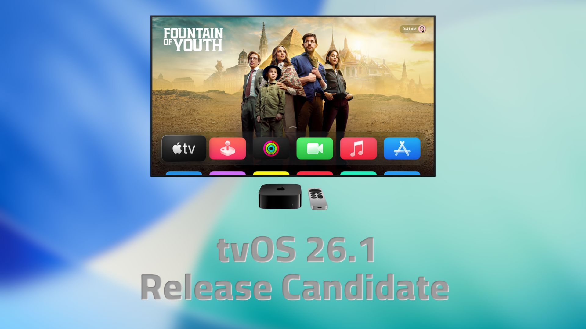 Apple Seeds tvOS 26.1 Release Candidate for Apple TV