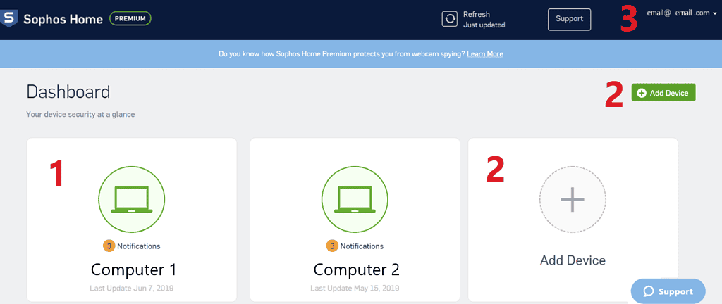 Sophos Home Free Antivirus on Mac