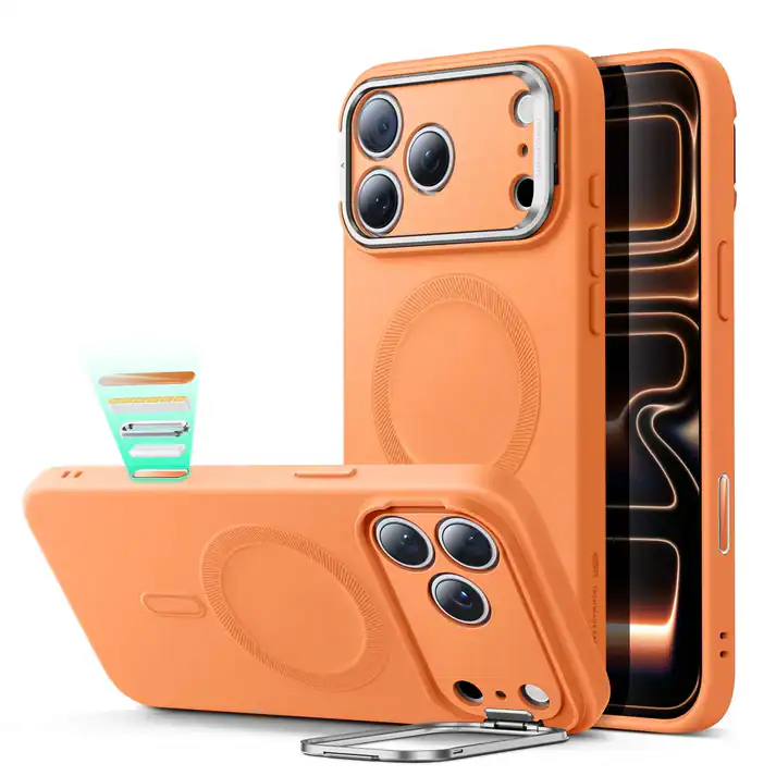 An iPhone 17 in an ESR Cloud Soft Magnetic Case