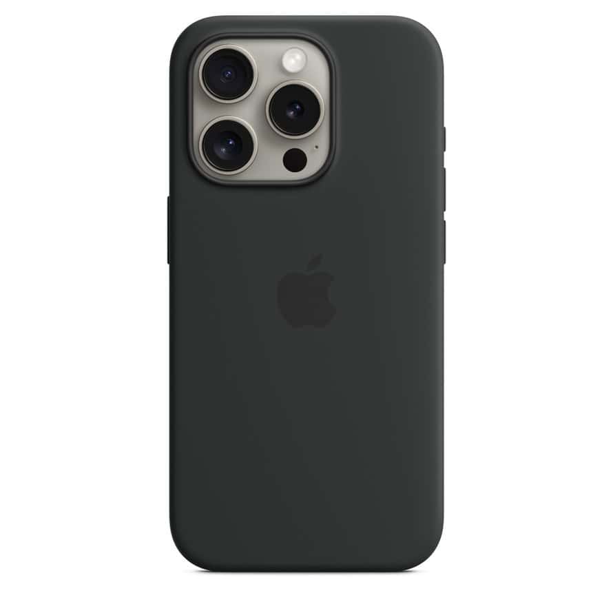 An iPhone in an Apple TechWoven Case