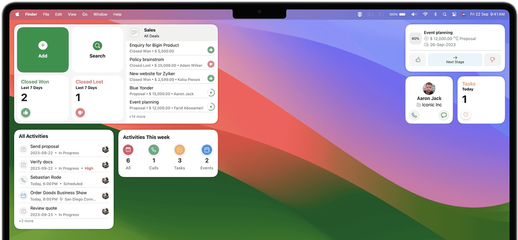 Bigin by Zoho CRM for Mac