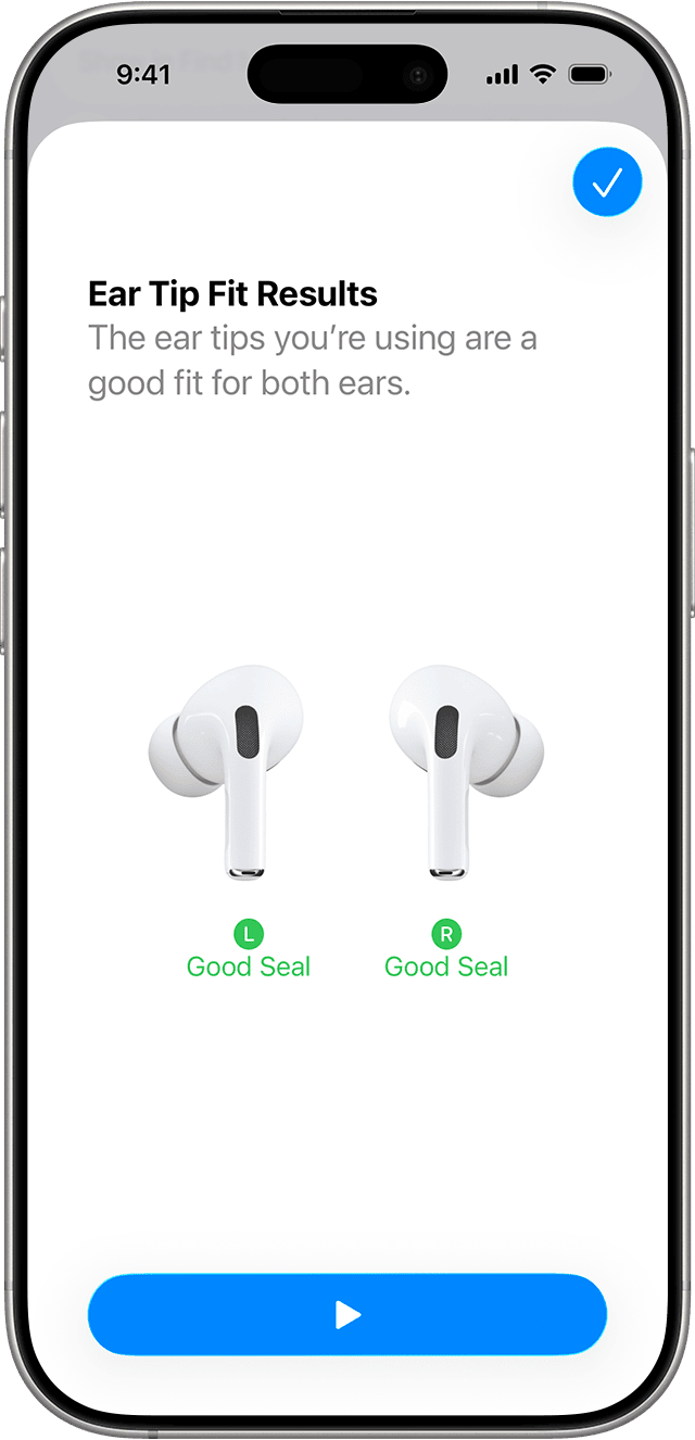 Ear Tip Fit Test AirPods Pro 3