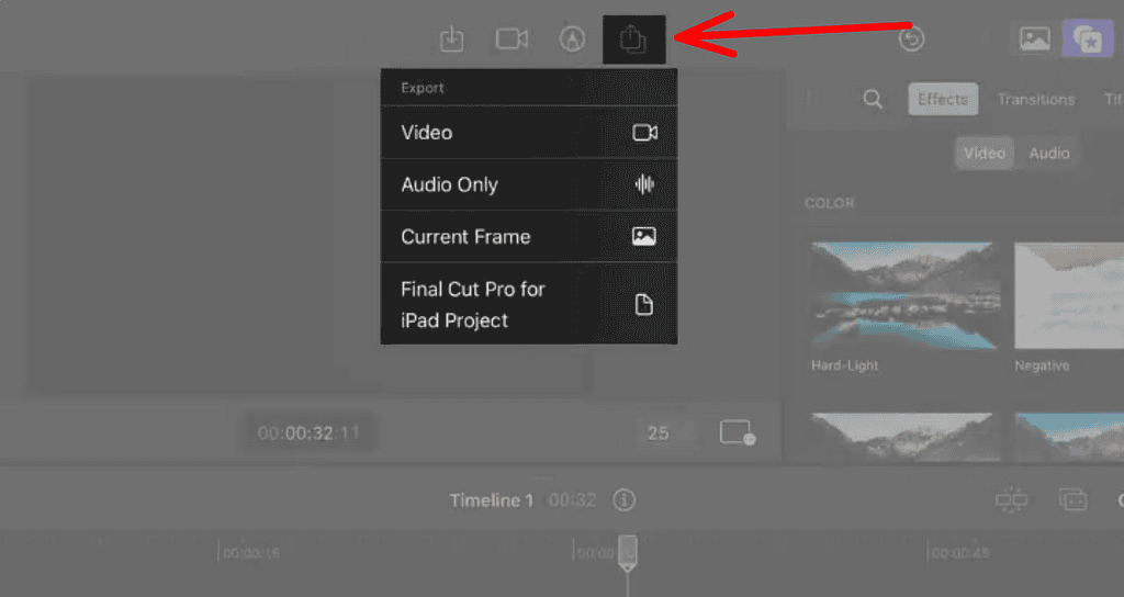 Final Cut Pro iPad Export