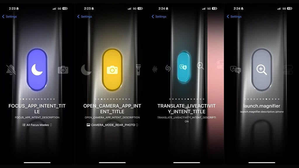 iOS 18.7.1 Bug Turns Action Button Settings into Developer Code