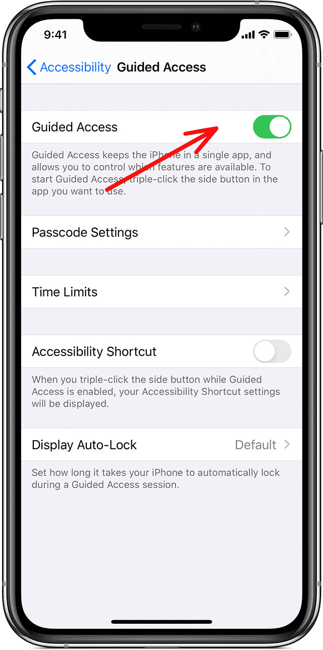 Guided Access iPhone