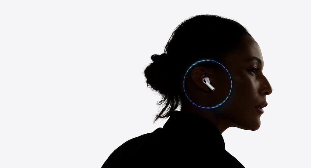 Woman with AirPods Pro 3 on